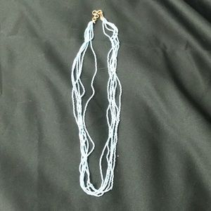 light blue bead necklace